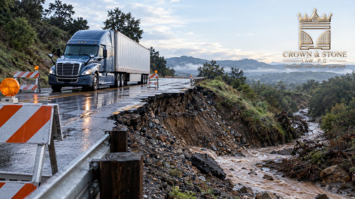 Truck Road-Washout Crash Injury Lawyer in California